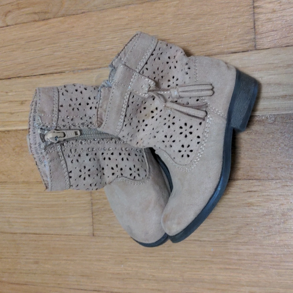 Toddler suede dress boots (7T)